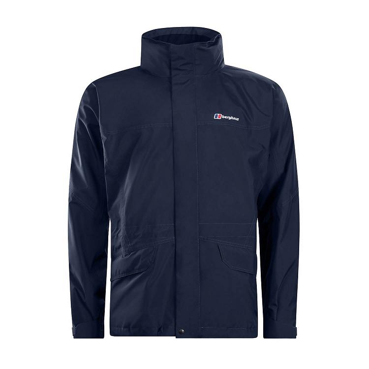 Pánska Nepremokavá Bunda Berghaus Gore Tex Cornice Interactive Tmavo Modre Slovensko 7058GVUZT